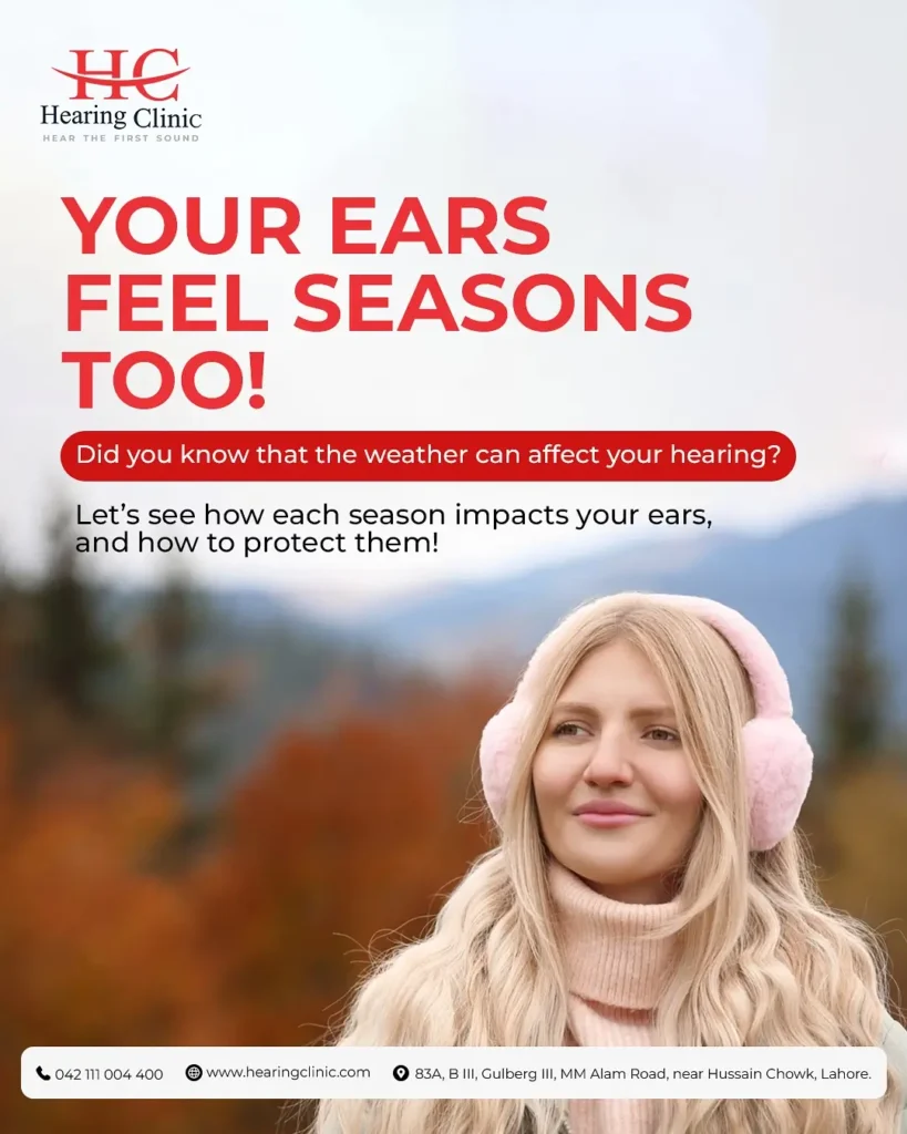Your ears feel the seasons too